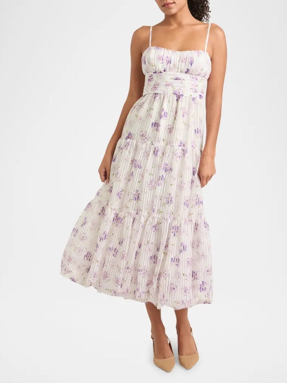 NWT Cinq a Sept Joie Tossed Poppies Sleeveless Floral Midi Dress size 6
